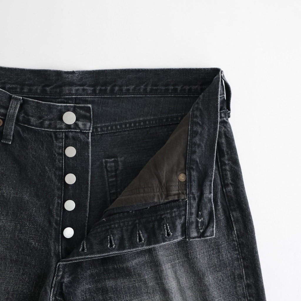 LOOSE DENIM PANTS #BLACK [ST.1566]