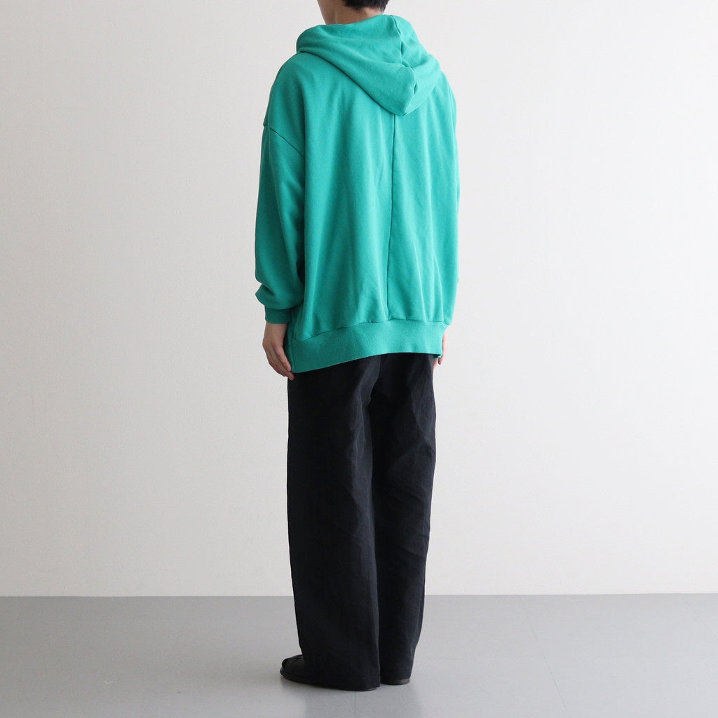 FCDPTD｜製品染＆ポリエステル裏毛 前開きパーカー #THE GREEN [GE_FR0304TD]