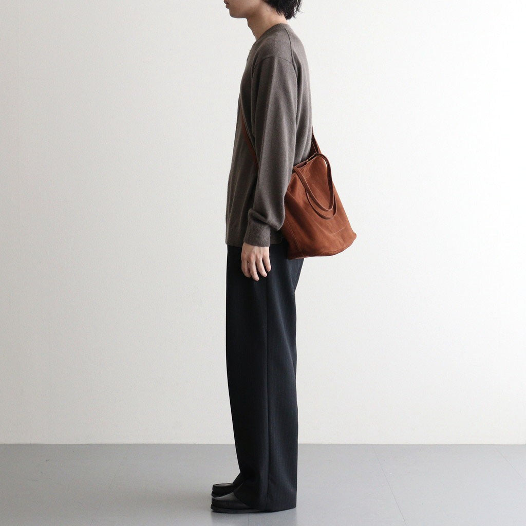 3WAY MIDIUM TOTE（OIL SUEDE） #BROWN [MS-1]