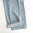 SILK NEP DENIM 5P WIDE PANTS #LIGHT BLUE [A26AP01SD]