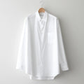 Broad L/S Oversized Regular Collar Shirt #WHITE [GM253-50001B]