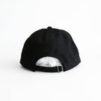 綿サージ ベースボールキャップ #BLACK [HN-K601-051]