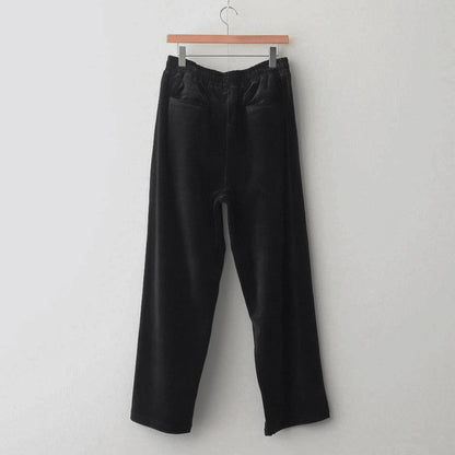 Compact Velour Easy Pants #BLACK [GM243-70292]