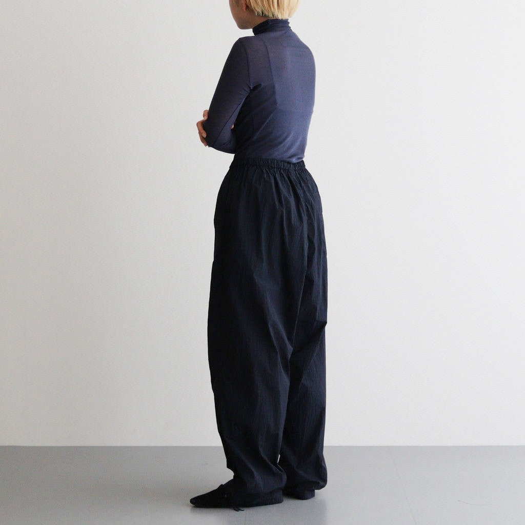 HIGH GAUGE SHEER RIB TURTLE NECK L/S TEE #NAVY [A00T02HF]