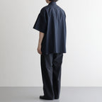 Solotex Twill S/S Oversized Box Shirt #NAVY [GM261-50159B]