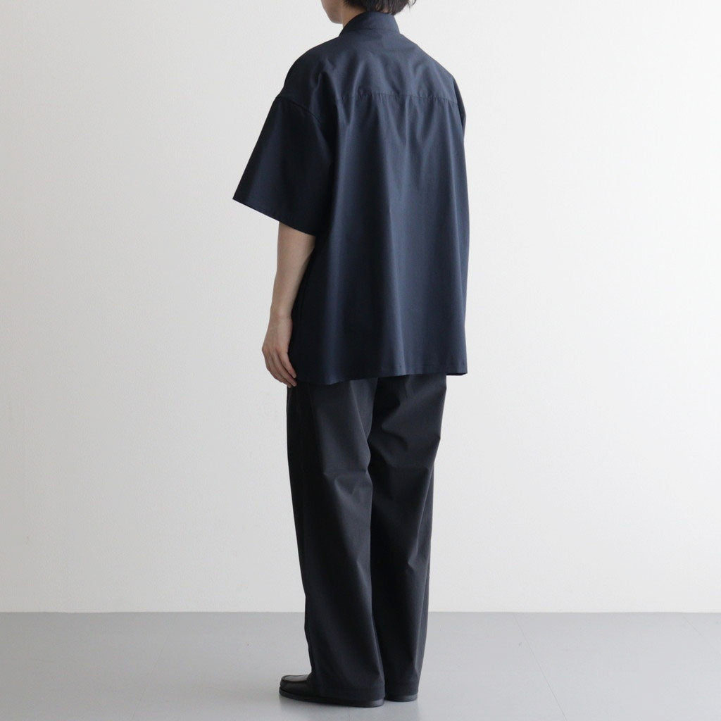 Solotex Twill S/S Oversized Box Shirt #NAVY [GM261-50159B]