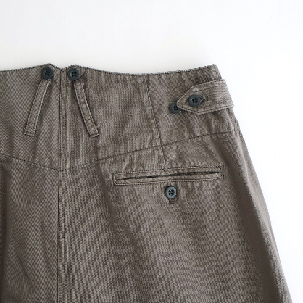 KATHARINE HAMNETT Organic Cotton Wide-leg Work Pants #GRAY [YK25FW01131P-KH]