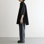 Oxford S/S Oversized B.D Shirt #BLACK [GM261-50025B]