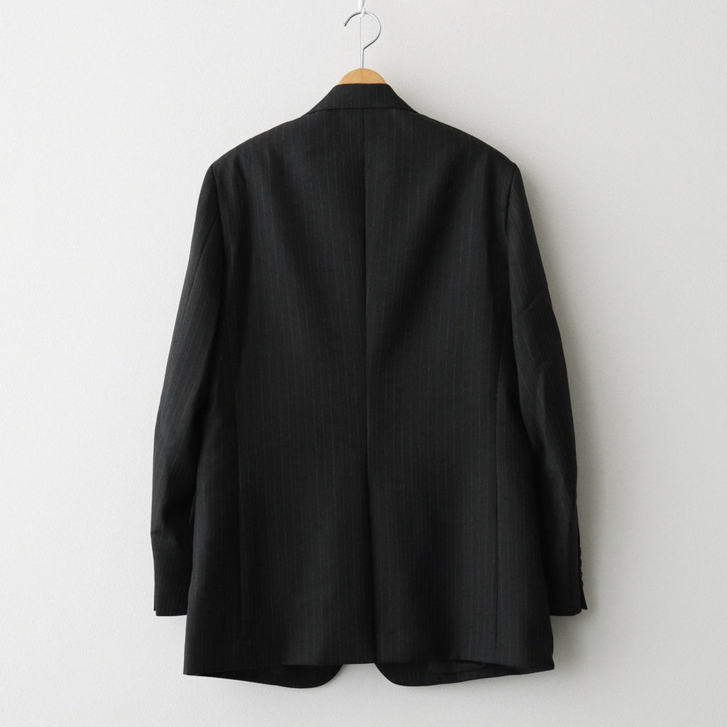 BLUEFACED WOOL JACKET #CHARCOAL NAVY STRIPE [A25AJ01BS]