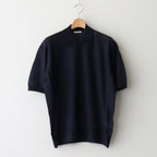 KID MOHAIR SHEER KNIT POLO #NAVY [A25SP03FG]