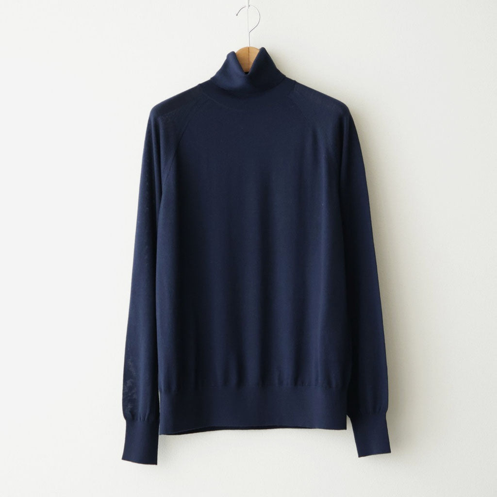 High Turtle Neck #NAVY [I26AW-K2]