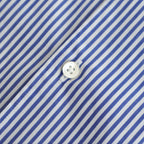 Broad Stripe L/S Oversized Regular Collar Shirt #BLUE STRIPE [GM254-50022STB]