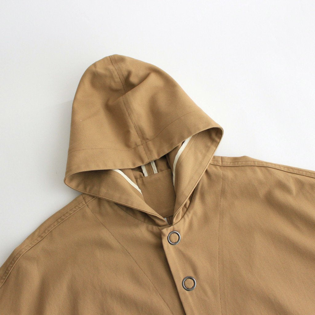 FFBSCT | 強撚コットンヘヴィーカルゼ フードコート#CHINO BEIGE [CW_FR131CT]