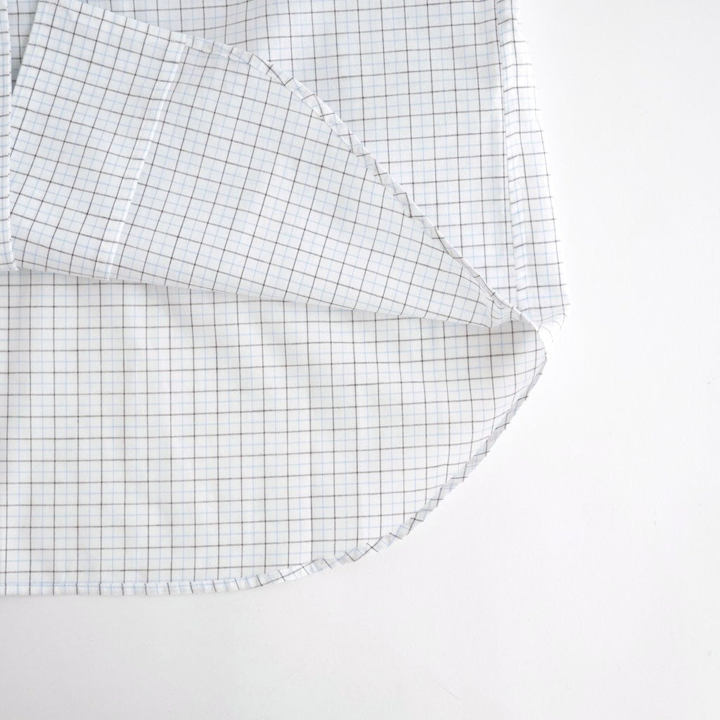 Banshu-ori Classic Shirt - Vintage Fabric #Black Blue Plaid [OFH011SH13]