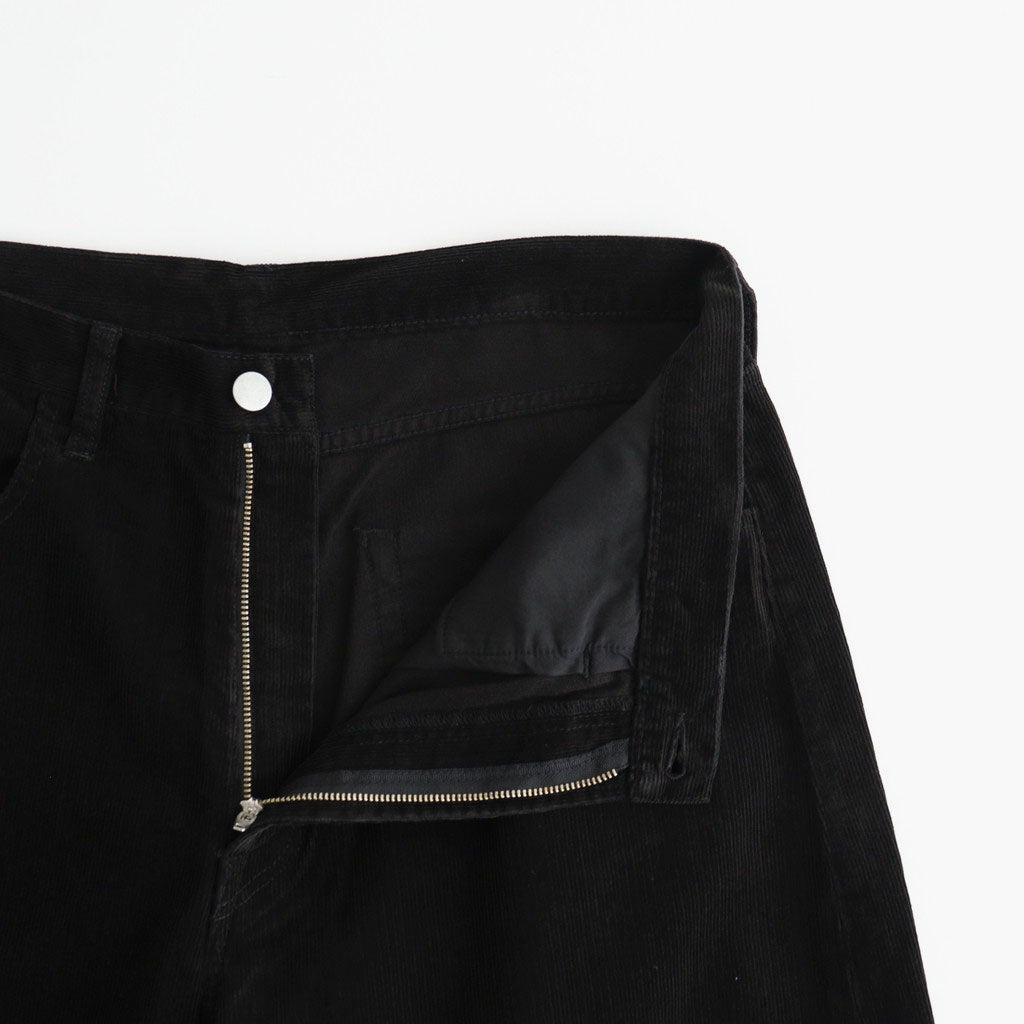 VINTAGE CORDUROY ROUND PANTS #BLACK [ST.1573]