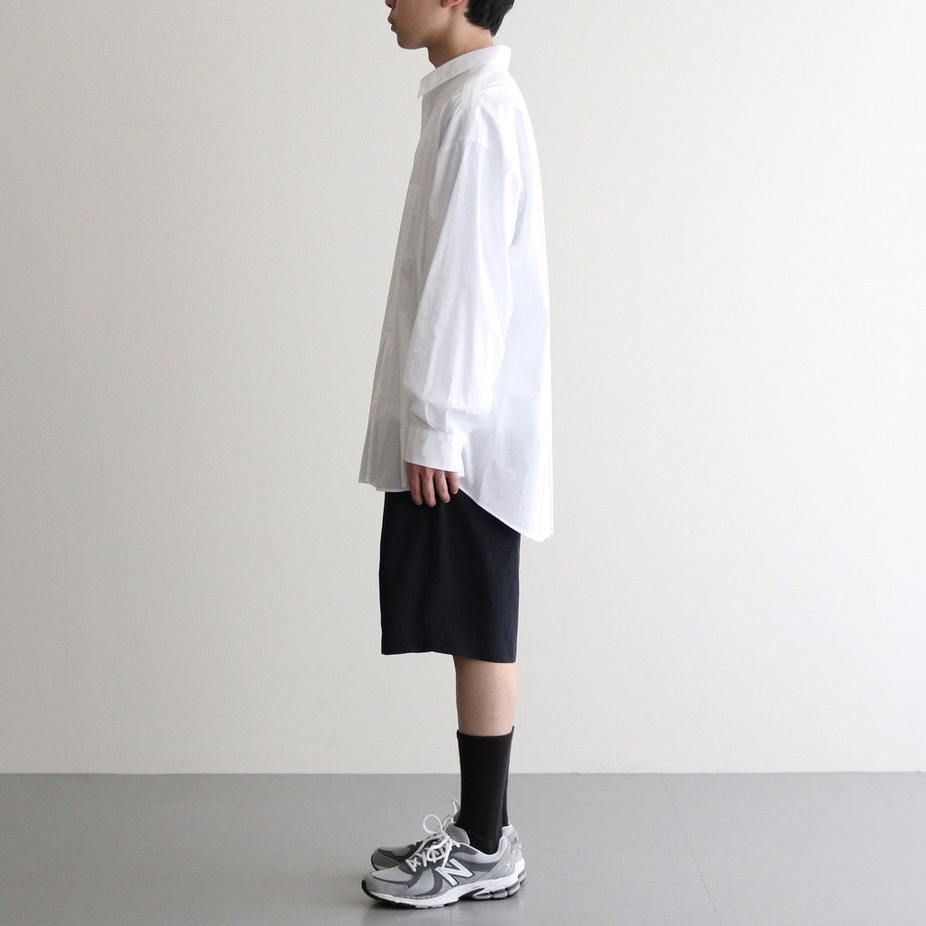 TRAVEL NYLON WIDE EASY SHORTS #BLACK [PRAGGM0200]