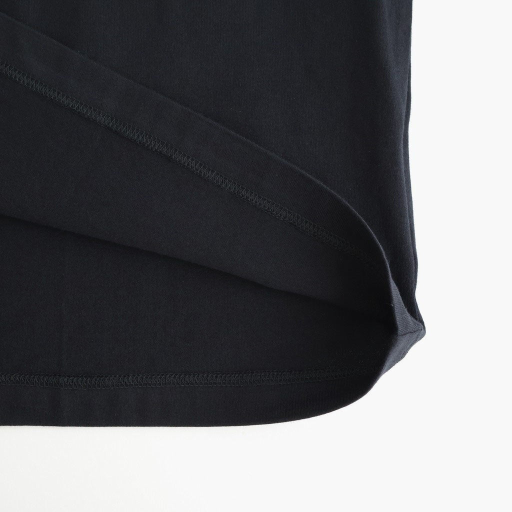綿天竺 製品プリント S/S Tシャツ #BLACK [HQ-T101-051]