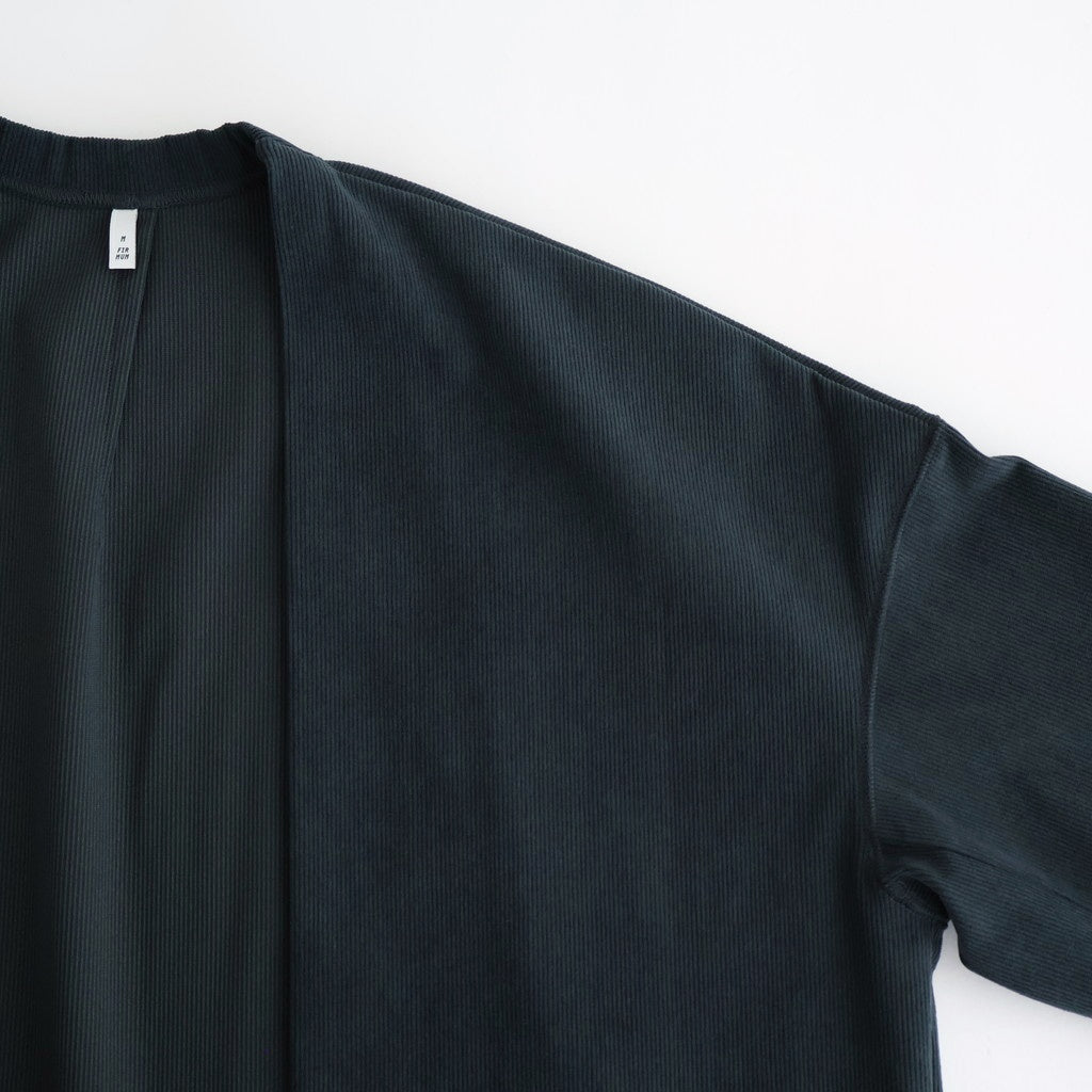 FSNMTD - ポリエステル・経編コーデュロイ カーディガン #90 Grey [SN_FR1501TD]