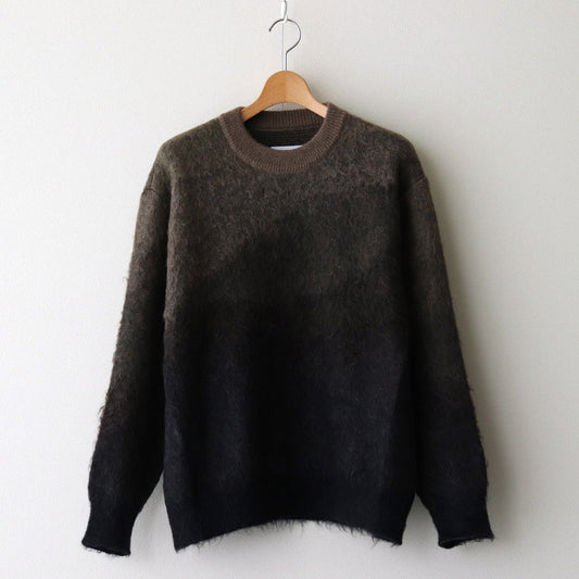 GRADATION MOHAIR KNIT LS #NAVY KHAKI GRADATION [ST.1001]