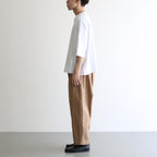 FOB6T - 微強撚綿天竺 6分袖カットソー #00 White [SN_FR0902T6]