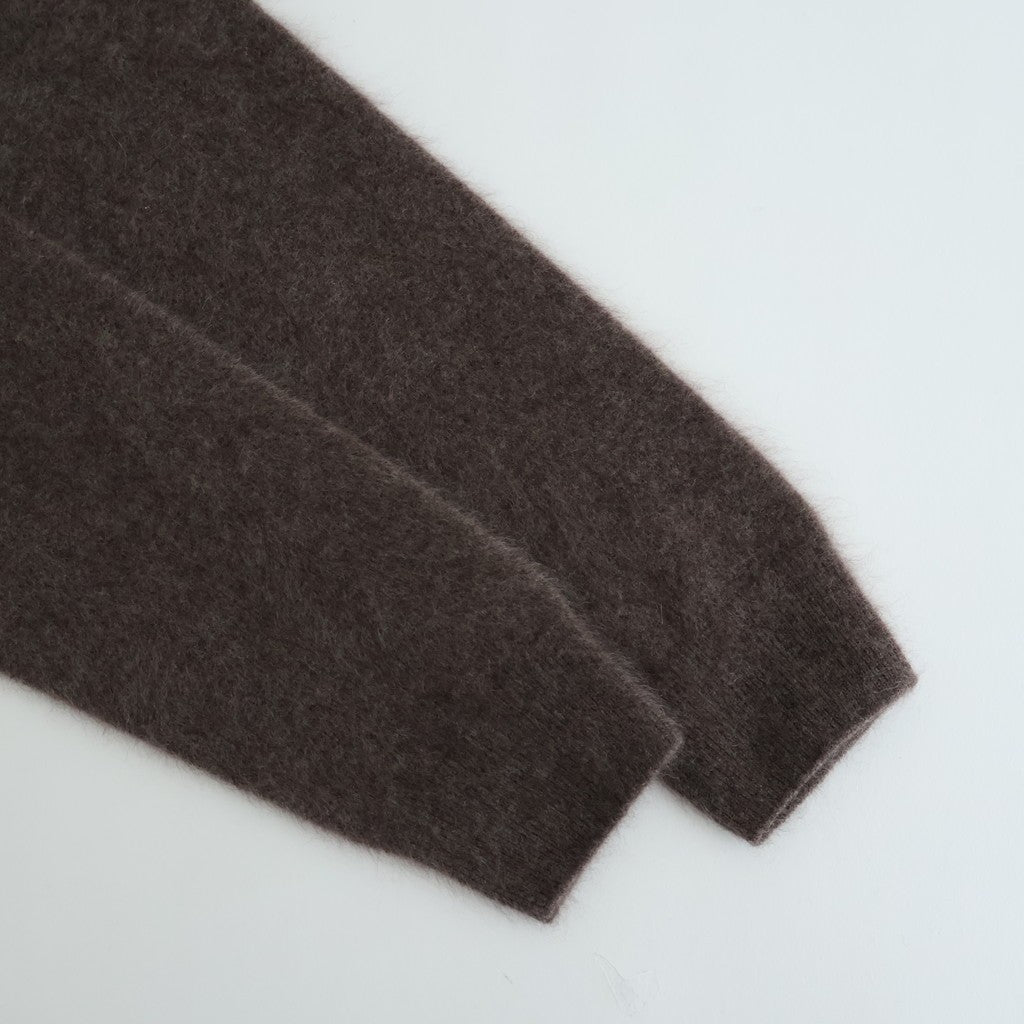 ROYAL CASHMERE FUR CREWNECK CARDIGAN #BROWN(035) [KRAGGW0903]