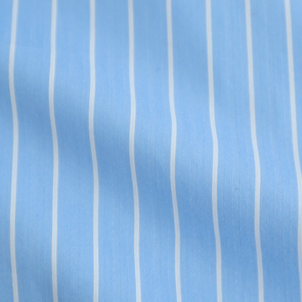 COTTON SILK STRIPE SHIRT #SAX BLUE STRIPE [A26SS01CS]