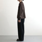 Co/Wo Moss Stitch Zip Blouson #BROWN [2603-003]