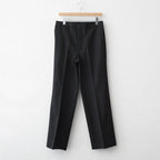 LIGHT WOOL MAX GABARDINE SLACKS #TOP BLACK [A26AP05MG]