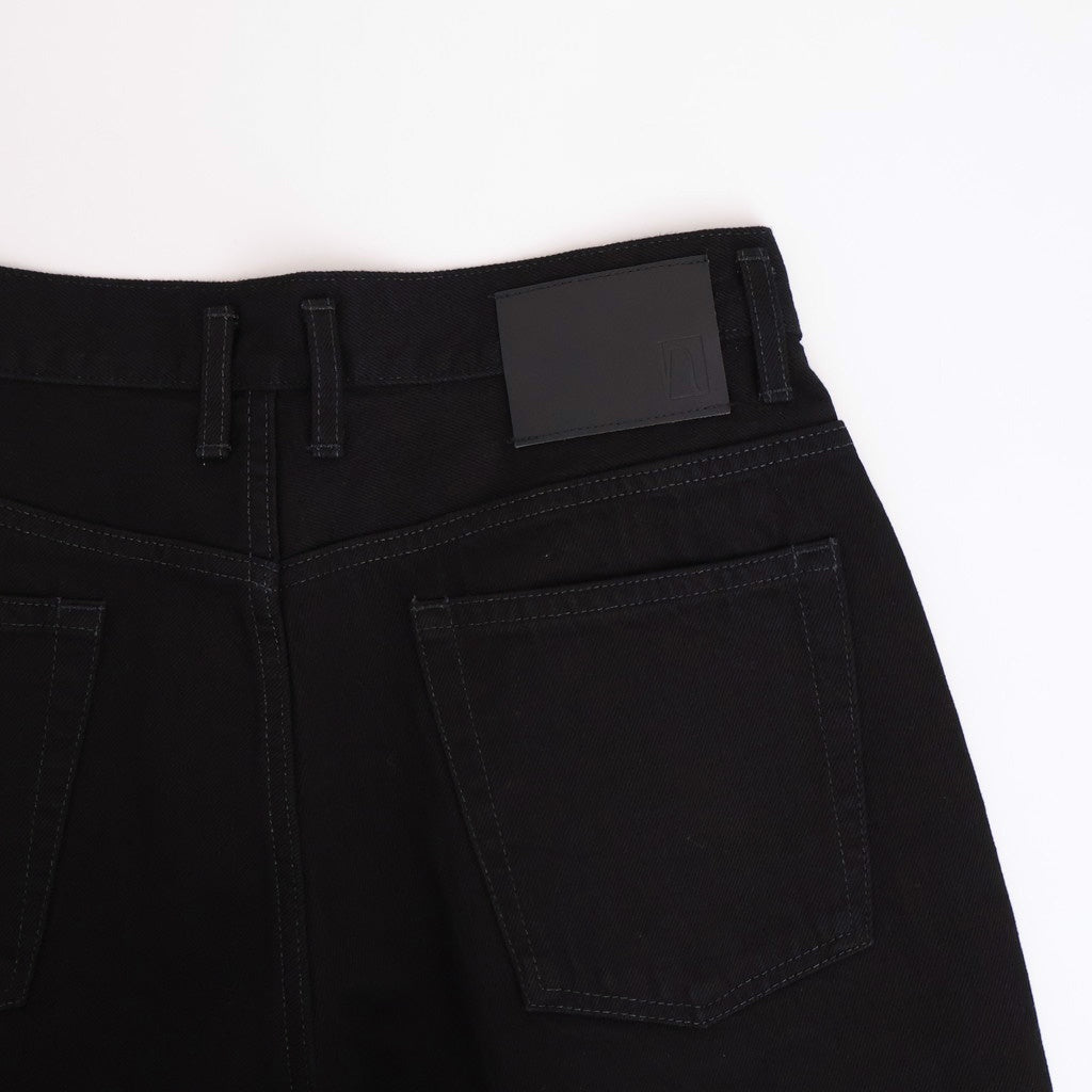 ONE WASH BLACK DENIM ASHLEY JEANS #BLACK [N0025]