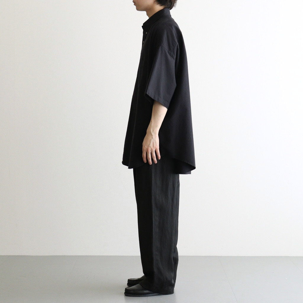 Oxford S/S Oversized B.D Shirt #BLACK [GM261-50025B]