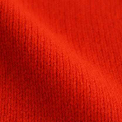 EXTRA FINE WOOL WARM KNIT CREW NECK LS #ORANGE [ST.988]