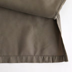 CUPRO TWILL OVERSIZED OPEN COLLAR SS SHIRT #TAUPE [ST.1153]