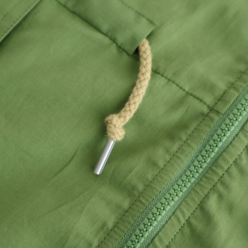 SUPER FINE COTTON LAWN HOODED BLOUSON #DUSTY GREEN [A26SB01CL]