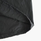 綿麻ツイル 製品洗い モッズコート #BLACK [HQ-C002-051]