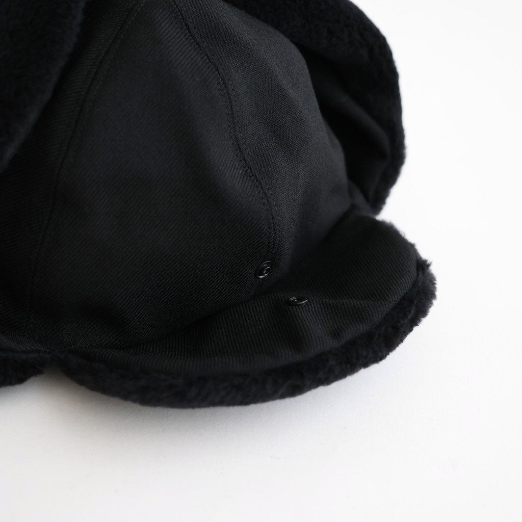 DRY WOOL BOMBER CAP #BLACK [NO.301382]