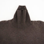 EXTRA FINE WOOL KNIT TURTLE NECK LS #MOCHA [ST.1635]