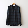 PLAID OPEN COLLOR SHIRTS #DEEP GREEN [25330501]