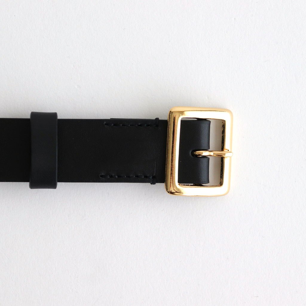 SQUARE BUCKLE BELT #BLACK [A00B06RP]