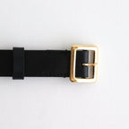 SQUARE BUCKLE BELT #BLACK [A00B06RP]