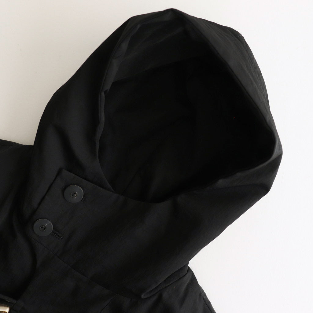 ヴィンテージNYパデッドダッフルロングCT #BLACK [D224-C445