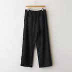 Wool Smooth Flannel Easy Wide Pants #BLACK [GM244-40011]
