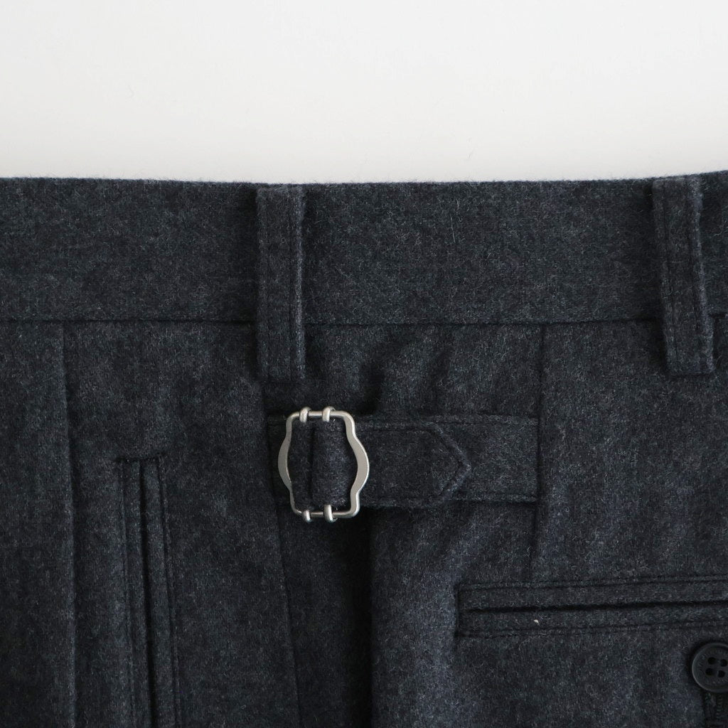 ウールフラノトラウザーズ #CHACOAL [HP-P035-051]