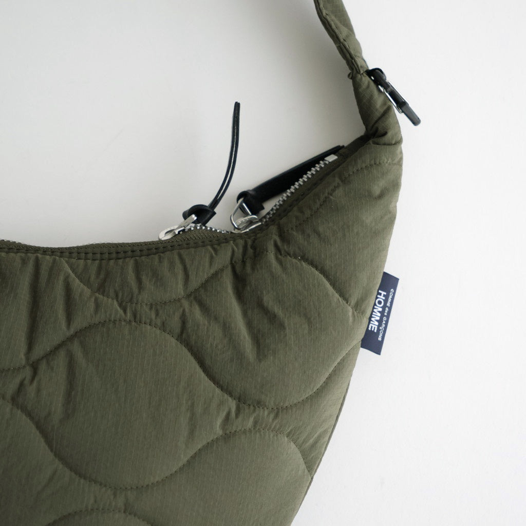ナイロンリップストップキルティング ショルダーバッグ #KHAKI [HR-K205-051]