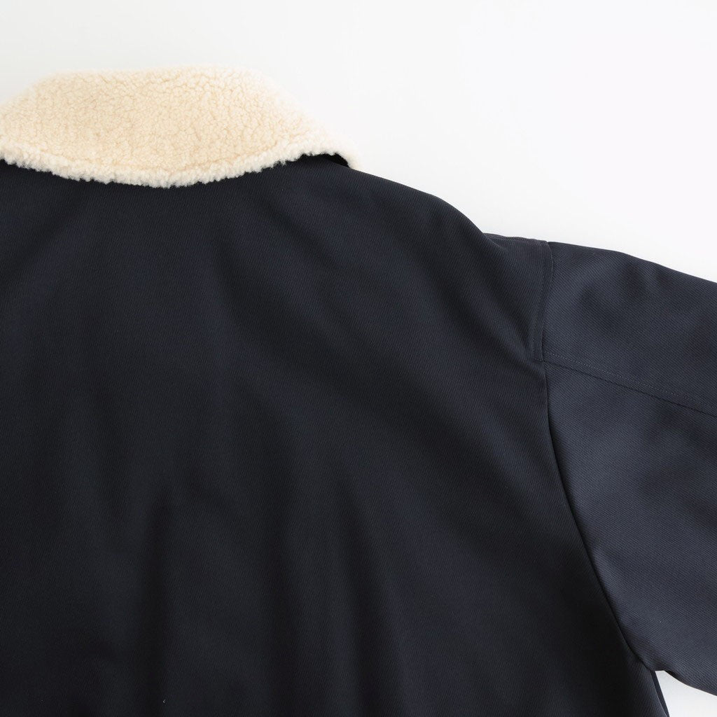 MOUTON COLLAR PADDED JACKET #DARK NAVY [ST.1377]