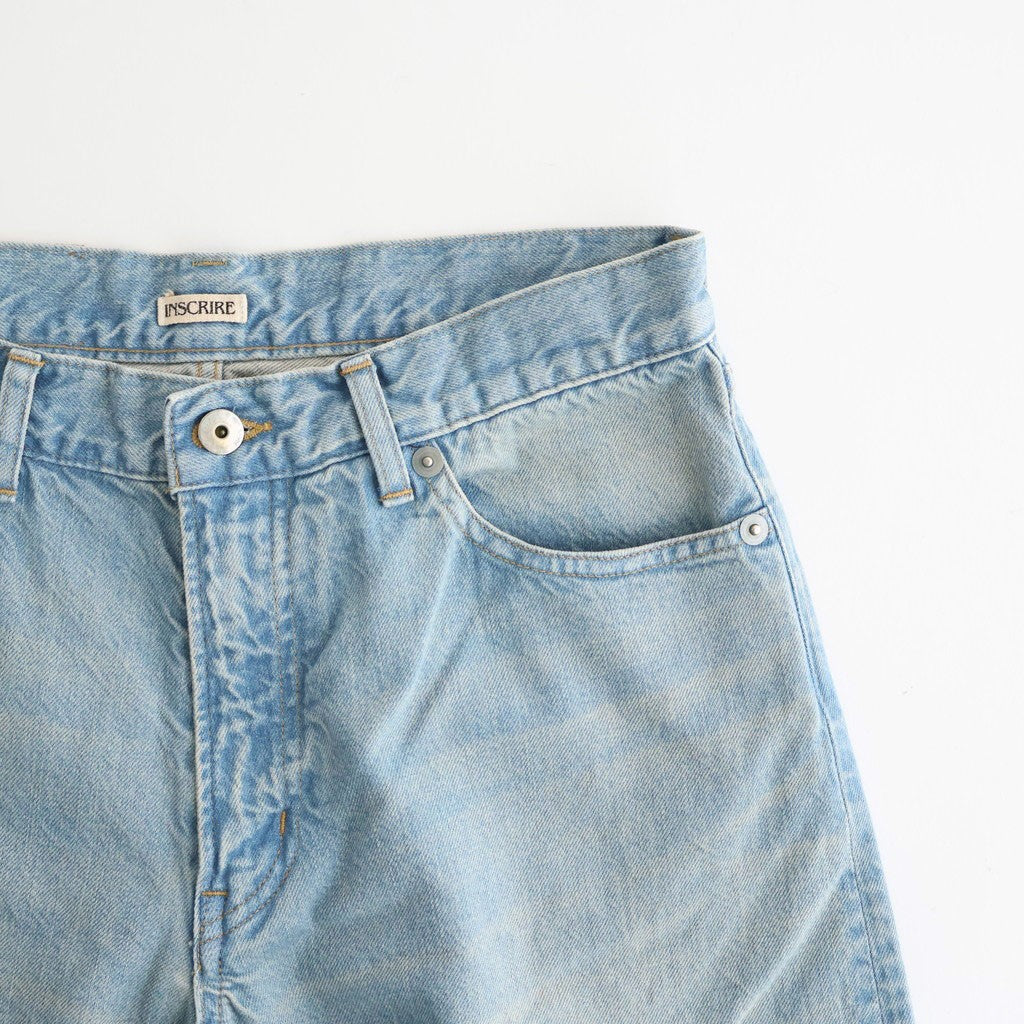 Used Denim Baggy Pants #LIGHT BLUE [ID-PT53]
