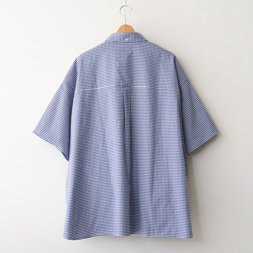 DRY OXFORD CORPORATE S/S B.D SHIRT #NAVY PLAID [FSC262-50043B]