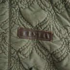 QUILTING FISHTAIL COAT #KHAKI [26330104]