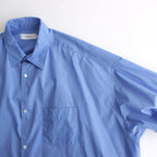 Broad S/S Oversized Regular Collar Shirt #BLUE [GM261-50003B]