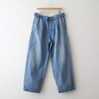 Selvage Denim Belted Pants #INDIGO_LIGHT FADE [GU261-40064LB]