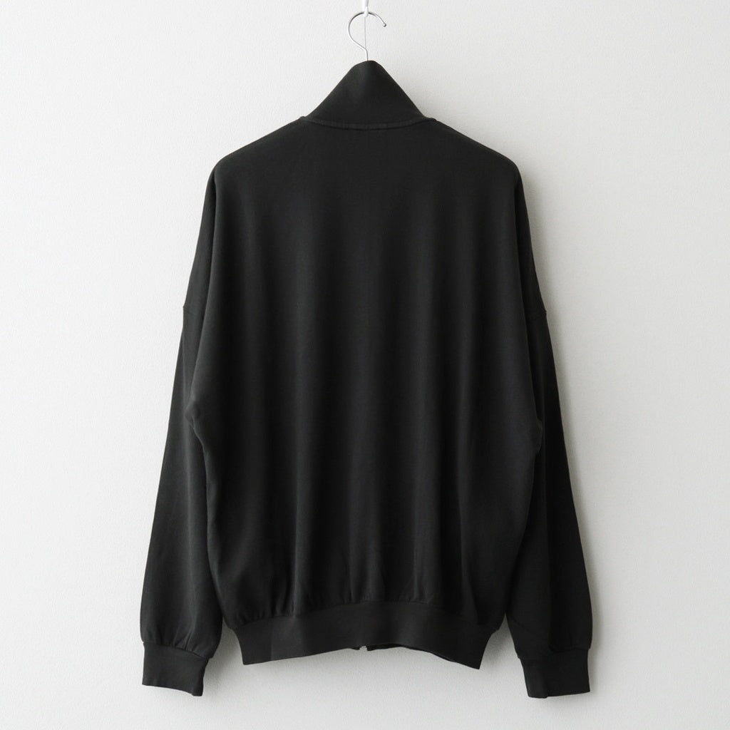 SUPER HIGH GAUGE SWEAT ZIP BLOUSON #INK BLACK [A25AB01CU]